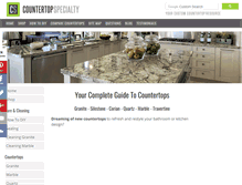 Tablet Screenshot of countertopspecialty.com